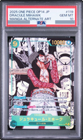 2025 Dracule Mihawk SEC-SP (Comic Parallel) [OP14-119] JP PSA 10