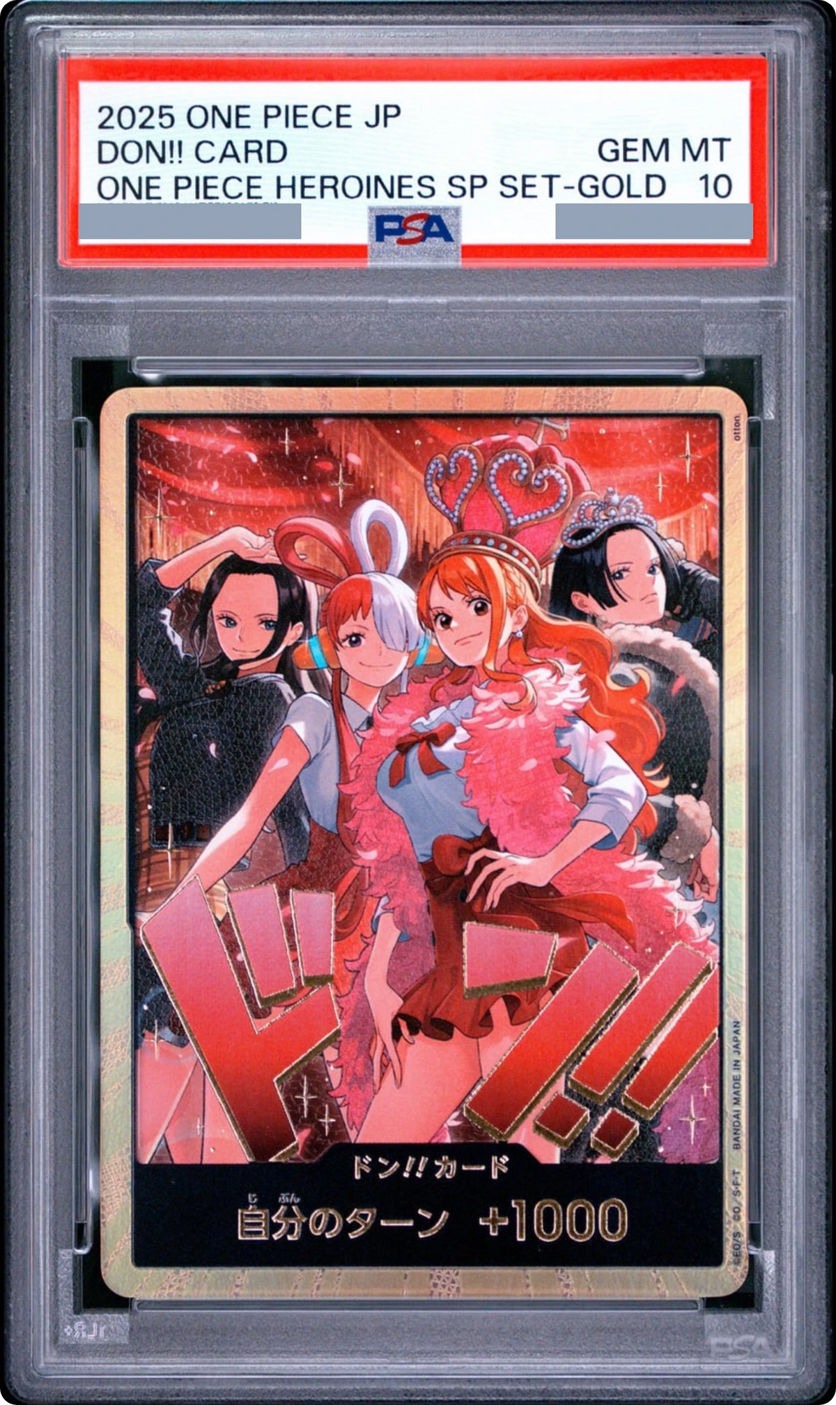 2025 DON!! Card : Robin & Uta & Nami & Hancock Super Parallel JP PSA 10