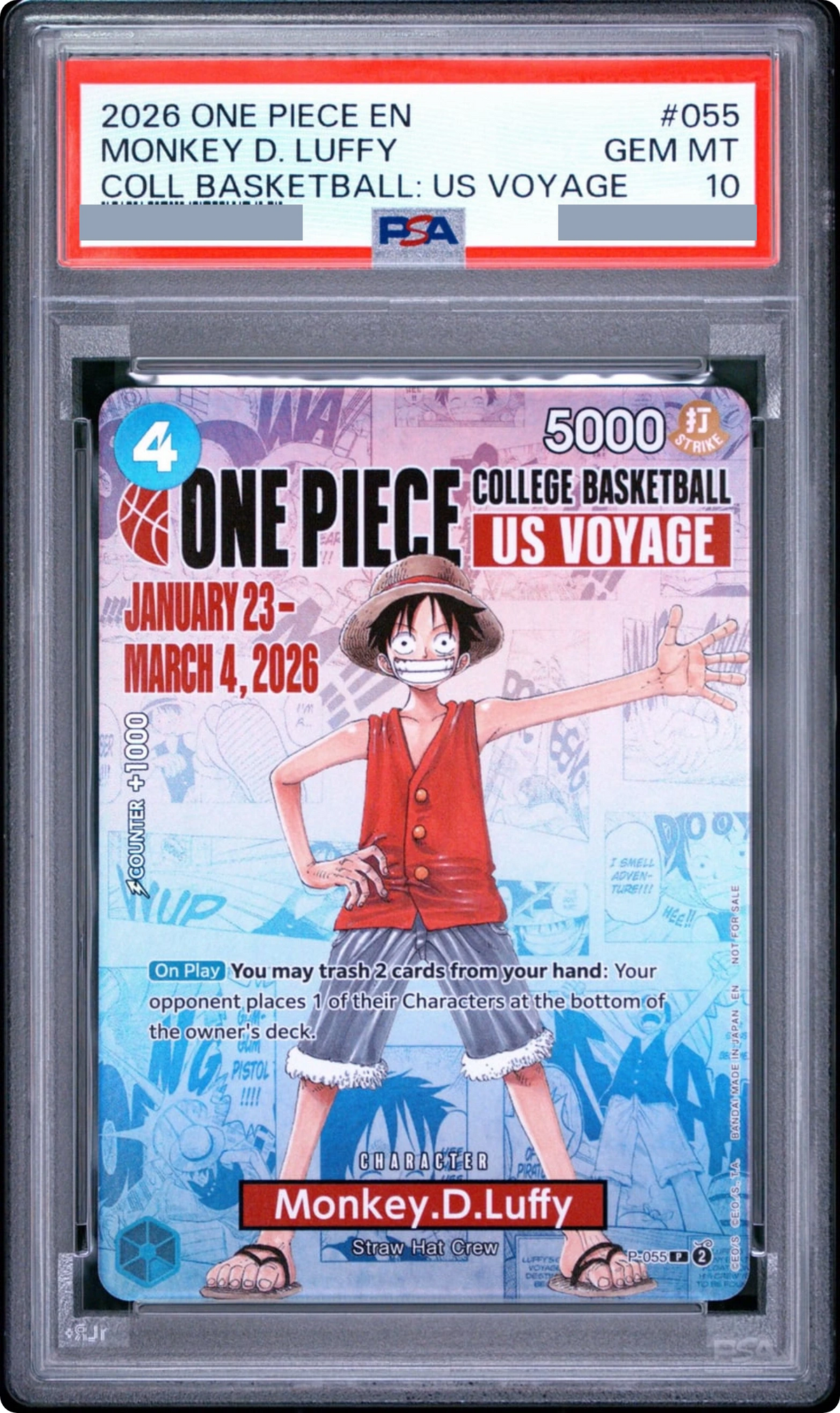 2026 Monkey.D.Luffy P [P-055] EN PSA 10