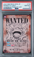 2024 Monkey.D.Luffy : Wanted SEC-SPC [OP05-119] JP PSA 10
