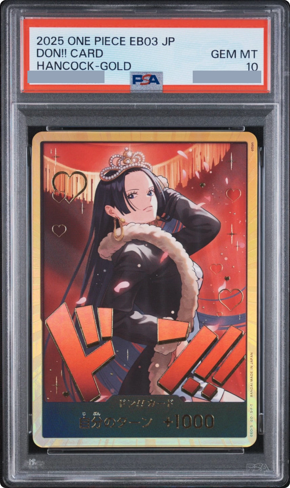 2025 DON!! Card : Boa Hancock Super Parallel JP PSA 10
